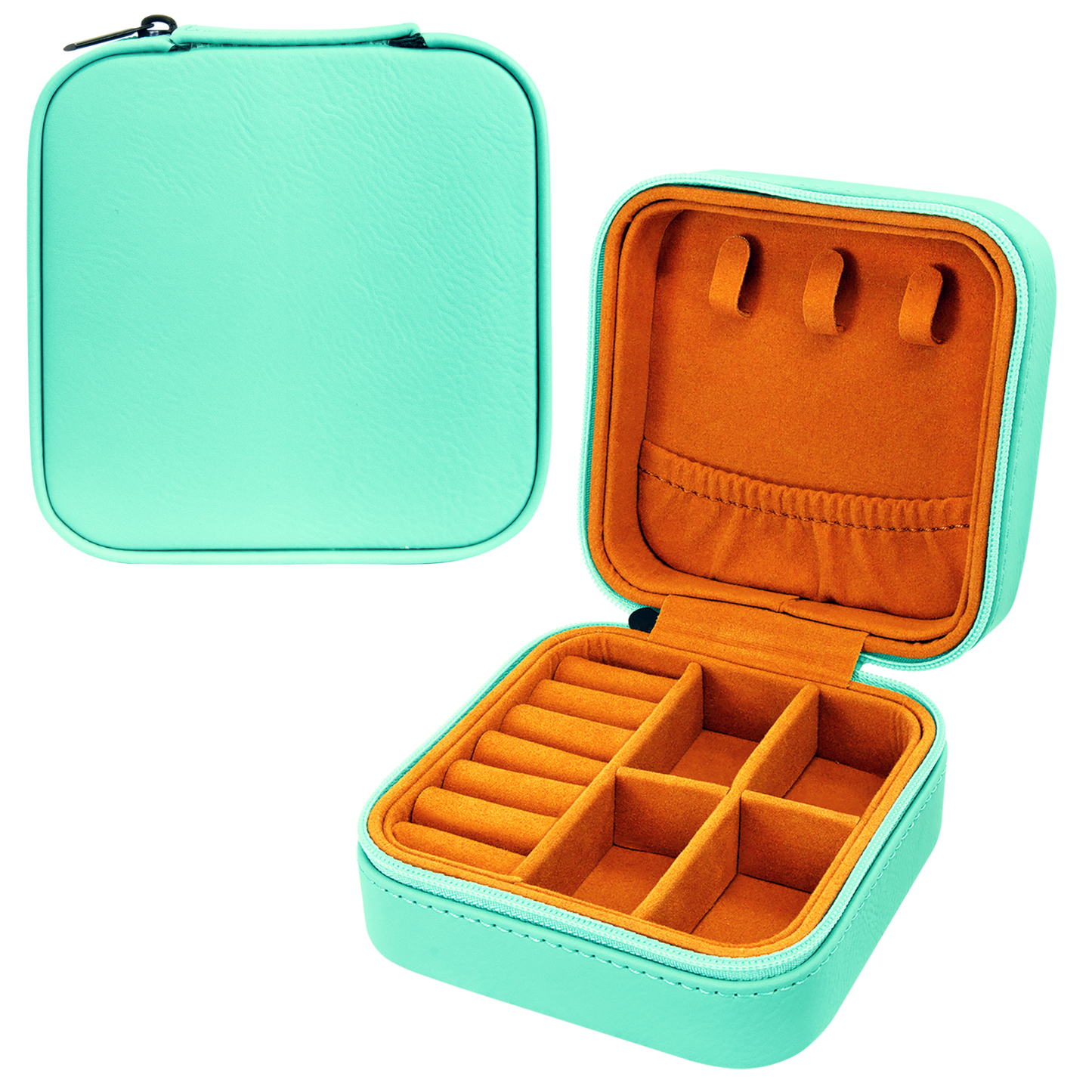 Travel Jewelry Box - Swirled Cat Design