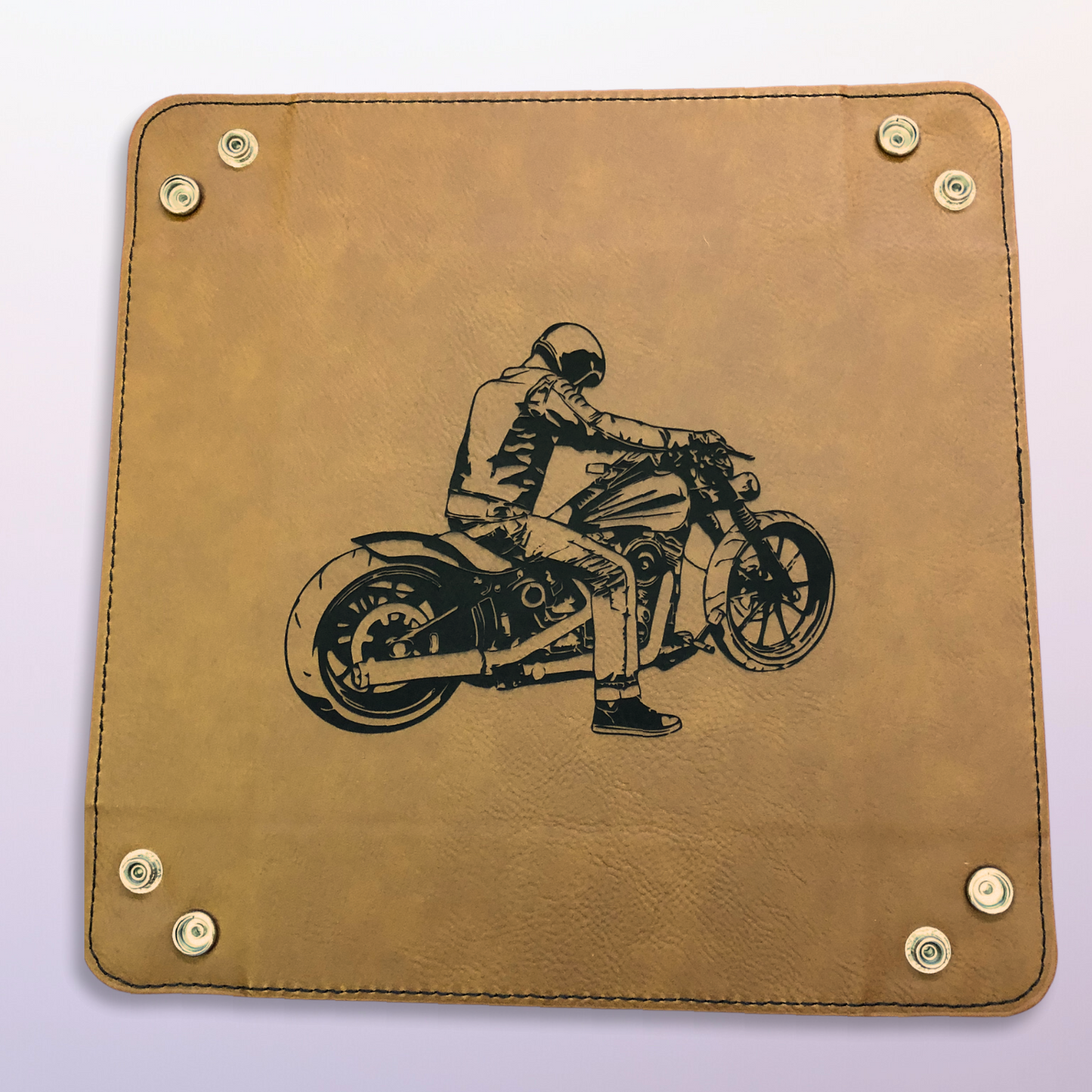 Snap Tray - Harley Davidson Motorcycle Design (Catch-All Tray / Valet Tray / Dice Tray)