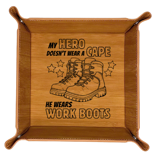 Snap Tray - My Hero Wears Work Boots (Catch-All Tray / Valet Tray / Dice Tray)