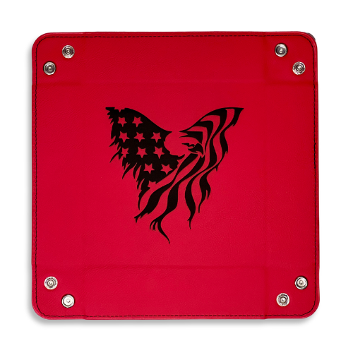 Snap Tray - Bald Eagle with U.S. Flag Wings (Catch-All Tray / Valet Tray / Dice Tray)