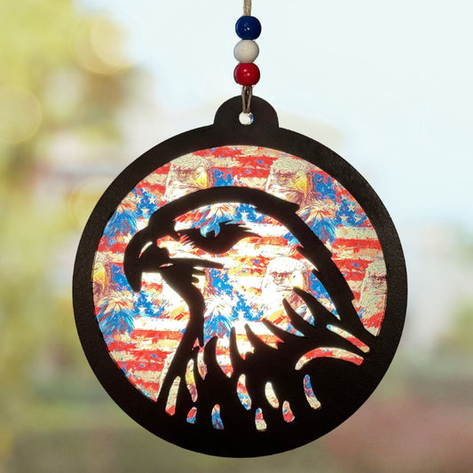 Suncatcher - Patriotic Bald Eagle