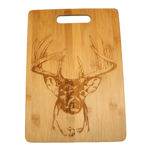 White-Tailed Deer Buck Bamboo Cutting Board