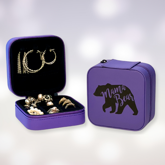 Travel Jewelry Box - Mama Bear Design