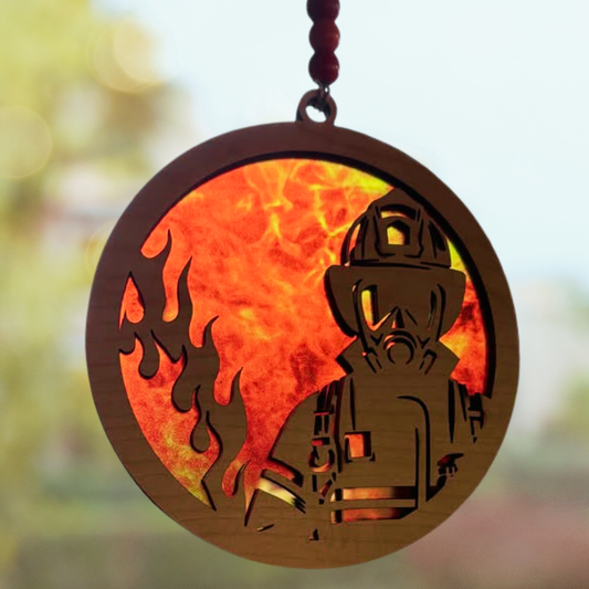 Firefighter Suncatcher