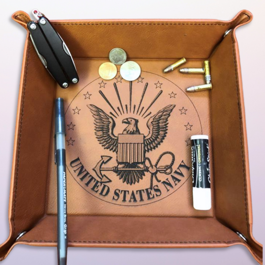 Snap Tray - United States Navy Design (Catch-All Tray / Valet Tray / Dice Tray)